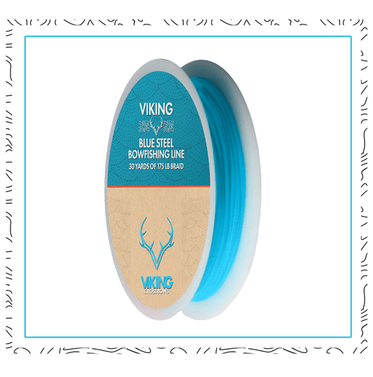 Viking Blue Steel 175lb Bowfishing Dacron Braid (30 yd Spool)